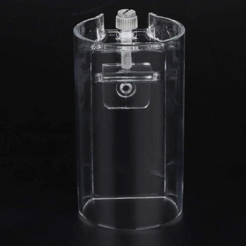 Pssopp Aquarium Fish Feeder Floating Food Control Station Clear Acrylic Screw Mounted Transparent Dish Keeps Flake Food Gathered In One Place Reducing Tank Mess And Supporting Cleaner Water For Happy Pets
