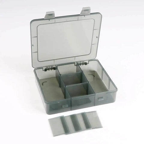 9 Grid Craft Storage Organizer Box With Removable Dividers For Beads Jewelry Buttons And Small Parts Translucent Gray