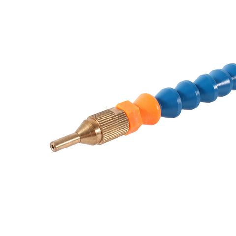 Super Handy Mist Coolant Sprayer for Your CNC Lathe Engraving Machine, showcasing the nozzle design and flexible hose for airflow adjustment.