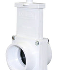 Valterra PVC gate valve, white, 2-inch FPT, with T-handle