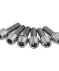 Titanium MTB Stem Bolts M5x16/18/20mm Taper Head Hex Socket Screws With Titanium Washers Pack Of 6 Dope Grade 5 6AL4V