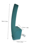 Heavy Duty Commercial Oven Handle Sturdy Plastic Baking Grip For Industrial Kitchen Cooking Equipment Drying Rack, green, dimensions shown.