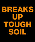 Text 'BREAKS UP TOUGH SOIL' highlights feature of 60-Inch Pro Garden Shovel For Digging, Heavy-Duty Steel Spade With Straight Handle