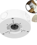 Weatherproof Junction Box PFA130-E for Dome and Bullet Cameras, rugged aluminum IP66 rated enclosure with clean cable management.