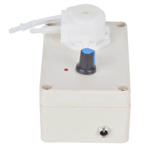 Peristaltic Liquid Dosing Pump For Lab And Aquarium Use 110 To 240 Volts, 50 And 60 Hz, 4 Watts, adjustable flow knob view