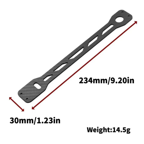 Carbon Fiber Second Floor Plate For TT-02 TT-02B 1 By 10 RC Car Chassis Upgrade Accessories with dimensions and weight shown