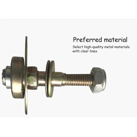 Four Pack Heavy Duty Metal Rocking Chair Bearing Screws M8 X 55mm Furniture Connector Kit shown from side, highlighting quality metal materials.