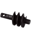 Underdrive Differential Gears Set For 1/24 RC Crawler 1/12T Steel Worm Gear Upgrade Kit, close-up showing tooth count.