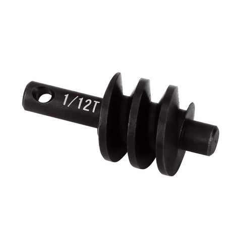 Underdrive Differential Gears Set For 1/24 RC Crawler 1/12T Steel Worm Gear Upgrade Kit, close-up showing tooth count.