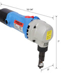 Beefy Electric Metal Nibbler Drill Attachment With 360 Degree Rotation 500W Handheld Cutter dimensions and side view