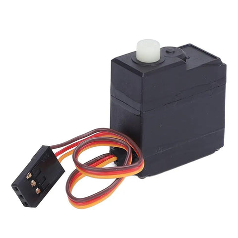 Badass 17 Gram High Torque Digital Steering Servo Motor Upgrade For 1 16 Scale Rc Car Crawler Truck Buggy Off Road Whips Replacement Parts And Performance Modifications, black servo motor with connector and wires.