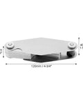29 Degree Acme Screw Pitch Gauge Set 16 Piece Steel Thread Pitch Measuring Tool With Laser Engraved Scale, folded view.