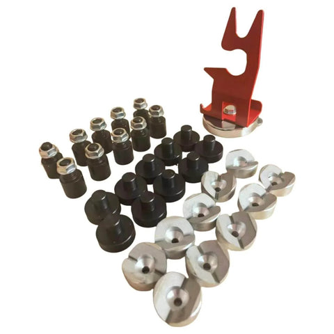Fixturing Kit For Portable Five Eighth Inch Holes Welding Table With Magnetic Torch Holder, V Blocks For Round Tubing