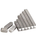 Round Ended Feather Key Drive Shaft Parallel Keysteel A2 Stainless Steel M4 Ten Piece Set in 4x4x18mm Size