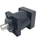 Built Tough 60 Mm Flange Planetary Gearbox With Snappy 20 To 1 Ratio For Nema 24 Brushless Servo Motors, side view.