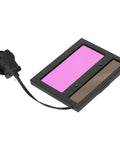 Upgrade Your Welding Game With This Awesome Auto Darkening Solar Powered Lens That Digs Deep Fast, Rocking Din 9 To 13 Shades For Total Eye Protection And Crisp Wide Views Any Time You Hit The Job Site. Solar-powered welding lens with pink and brown shades, 110x90mm size, designed for welding helmets.