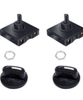 Four Position Rotary Switch With Knob 13A 125V And 10A 250V Three Speed Universal Heater Selector with Flame Retardant Housing