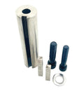Gas Engine Pulley Crankshaft Sleeve Adapter Kit Extends Shaft Diameter From 1 To 1 1/8 Inch Made Of Premium 304 Stainless Steel For Pulleys And Gearboxes Includes 2 Keys 3/8 24 Screws 7/16 20 Screws And Washer