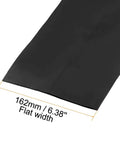 Heavy-Duty Heat Shrink Tubing 4 Inch Diameter, 6.38 Inch Flat Width, 1 Meter Length, 2 To 1 Shrink Ratio, Black Cable Sleeve, Premium Electrical Insulation, High Temperature Up To 105C, 1000V Rating, 162mm flat width