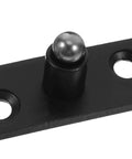 Rock Solid Heavy Duty Stainless Steel Pivot Hinges For Hidden Doors And Secret Bookcases In Black Finish, close-up view