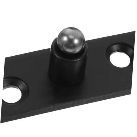 Rock Solid Heavy Duty Stainless Steel Pivot Hinges For Hidden Doors And Secret Bookcases In Black Finish, close-up view
