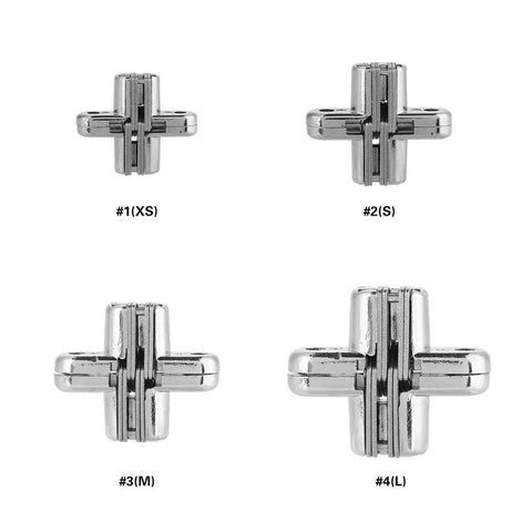 180 Degree Hidden Hinges Zinc Alloy Concealed Cross Door Hinge Kit For Furniture And Cabinets Easy Installation XS Built To Last Abrasion Resistant High Hardness Featuring Over 50,000 Open Close Cycles For Smooth Flexible Operation. XS S M L sizes