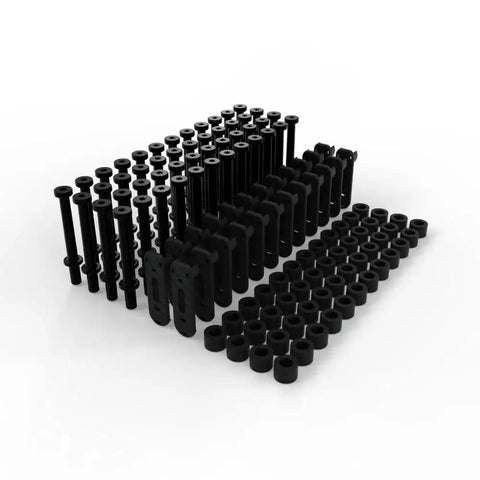 Super Slick Zero U Cable Management For 19 Inch Server Racks 24 pack of black cable management clips and fasteners.