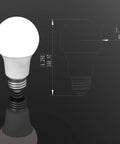 Diagram of Three Way A19 LED Light Bulbs, 40 60 100 Watt Equivalents, Instant On Low Medium High Settings, Omni Directional, E26 Socket