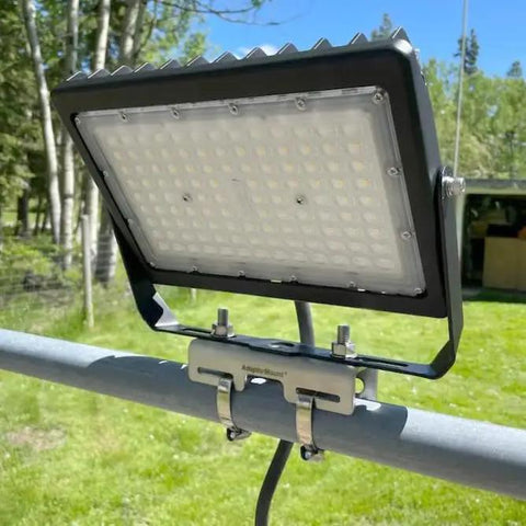 Junction Box Pipe Mount Bracket With Adjustable Clamps For Pole Or Wall Installations, Stainless Steel for outdoor light fixture mount