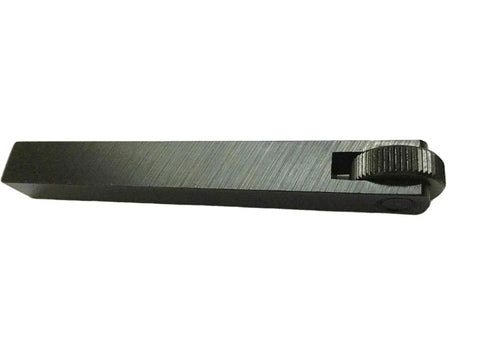 One Wheel Lathe Knurling Tool With Tool Steel Holder One Half Inch By One Half Inch By Four Inch Knurl Size Three Quarters Inch By One Quarter Inch By One Quarter Inch Black Finish Beefy Heavy Duty Machining Accessory