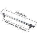 Dope Push And Pull Shower Glass Door Handle With Adjustable 550mm Hole Distance For Sliding Bathroom Doors Sturdy Aluminum