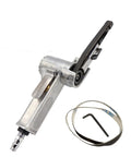 High Speed Pneumatic Belt Sander And Air Grinder Machine With Sanding Belts, compact design with sanding belt and hex key.
