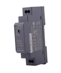 Rock Solid 15W 5V Din Rail Power Supply crafted for home automation, gray compact design for tight control cabinets.