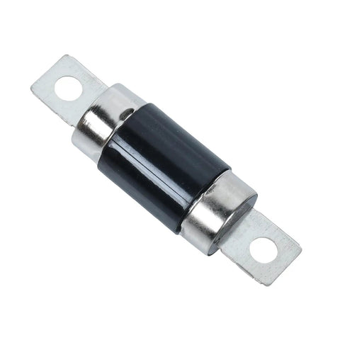 Premium High Voltage Fuse For Hyundai Sonata Hybrid And Kia Optima Hybrid Engines 2011 Through 2015 Model Years 375F24R150, cylindrical, black and silver.