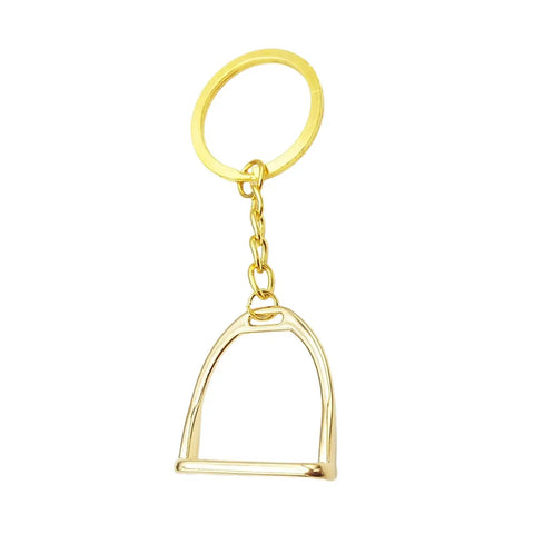 Elegant Stirrups and Snaffle Bit Key Rings D Shaped Keychain made from sturdy alloy for equestrians and horse lovers ride ready
