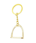 Elegant Stirrups and Snaffle Bit Key Rings D Shaped Keychain made from sturdy alloy
