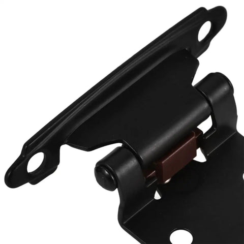 Heavy Duty Steel Cabinet Hinges With Self Closing Spring For RV Cabinets 2 Pack Half Overlay Design, close-up view