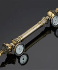 Antique style handle resembling European door knobs, matte finish, for outdoor gates, sliding doors, closets, and cabinets.
