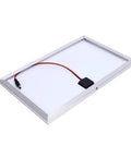Back view of 100W 12V Solar Panel Kit With Controller For Travel And Outdoor Use IP67 Waterproof Portable Monocrystalline Solar Panel.