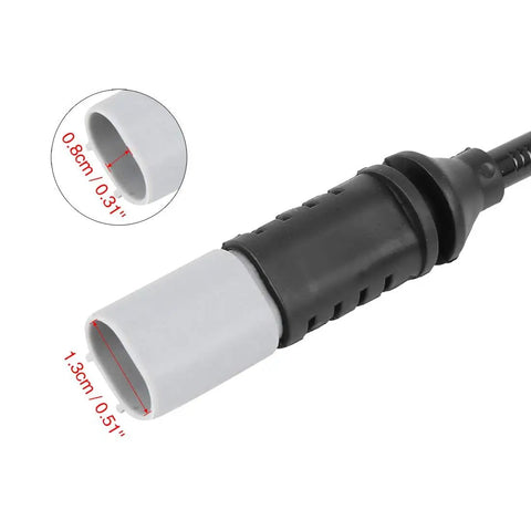 Close-up view of Rear Brake Pad Electronic Wear Sensor Replacement for BMW 228i 320i 328i XDrive with size dimensions.