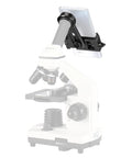 Phone Camera Adapter for Microscope Eyepiece 23.2mm with Built In 16x Microscope Eyepiece clip-on on microscope and phone
