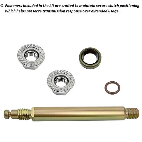 TH400 Transmission Manual Shift Shaft Kit For GM TH400 Upgrade OEM 38511-05K Includes Shift Shaft, Flange Nuts, O-Ring, Seal And All Hardware For Smooth, Precise Shifts And Beefed-Up Long-Lasting Performance.