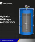 Heavy Duty One Eighth Horsepower 55 Gallon Pneumatic Drum Mixer With Adjustable Bracket For Paint And Coatings, AM0705 model