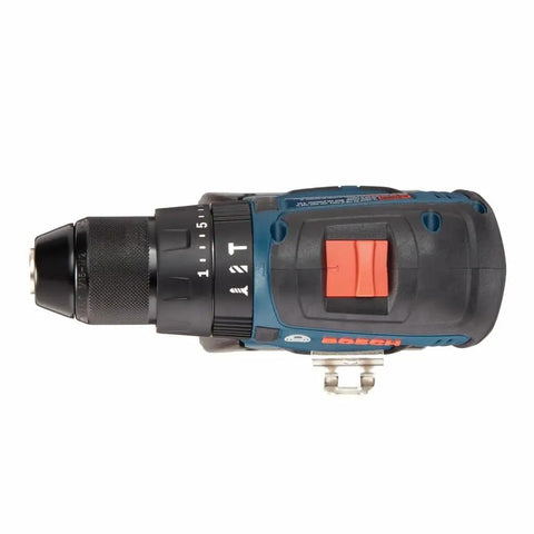 Top view of GSB18V-490B12 18V EC Brushless Half Inch Hammer Drill And Driver Kit with visible 20 settings clutch