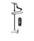 54 Inch Saltwater Trolling Motor With FreeSteer Joystick Remote And Precision GPS Anchoring, showcasing motor with joystick control.