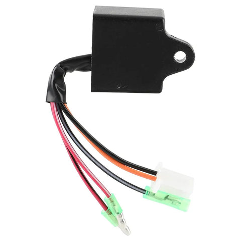 A Beefed Up Timing CDI Box For Polaris Scrambler Sportsman Predator 50cc 90cc 100cc 110cc 2 Stroke Engines That Boost Spark Timing And Rev Limit Compatible With Polaris Eton Extreme DRR Arctic Cat Alpha Kasea with colorful wires and connectors