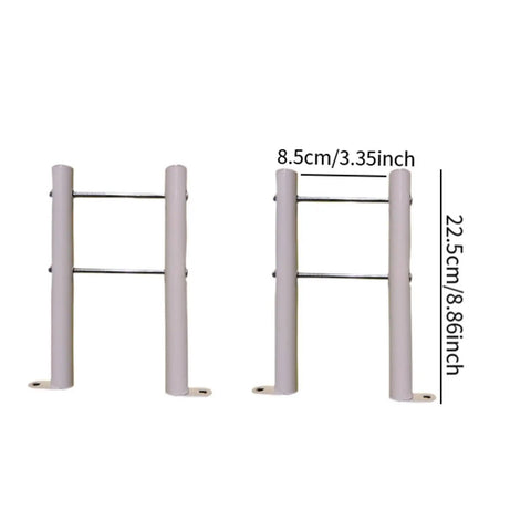 Heavy Duty Radiator Floor Brackets With Cast Iron Legs And Rubber Insulator Pads Steel Mounting Stands dimensions 22.5 cm by 8.5 cm