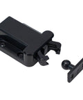 4-Pack Push To Open Cabinet Latch Catches For Drawers And Doors Touch Release No-Handle Mechanism Spring Loaded ABS Plastic Black
