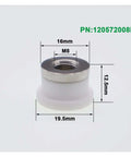 Ceramic Lasering Head For Fiber Laser Cutting Machine Replacement Part, Durable Wear Resistant Spare For Precision Cutting, Easy Installation, Stable Performance, Professional Grade For Pro Shop And Heavy Duty Uses, 19.5mm x 12.5mm M8