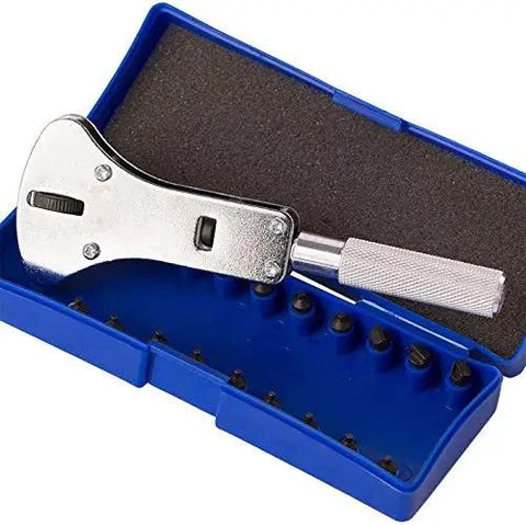 Pro Grade Watch Repair Kit With 3 Point Wrench Case Back Opener Adjustable Back Case Tool Battery Replacement And Movement Holder